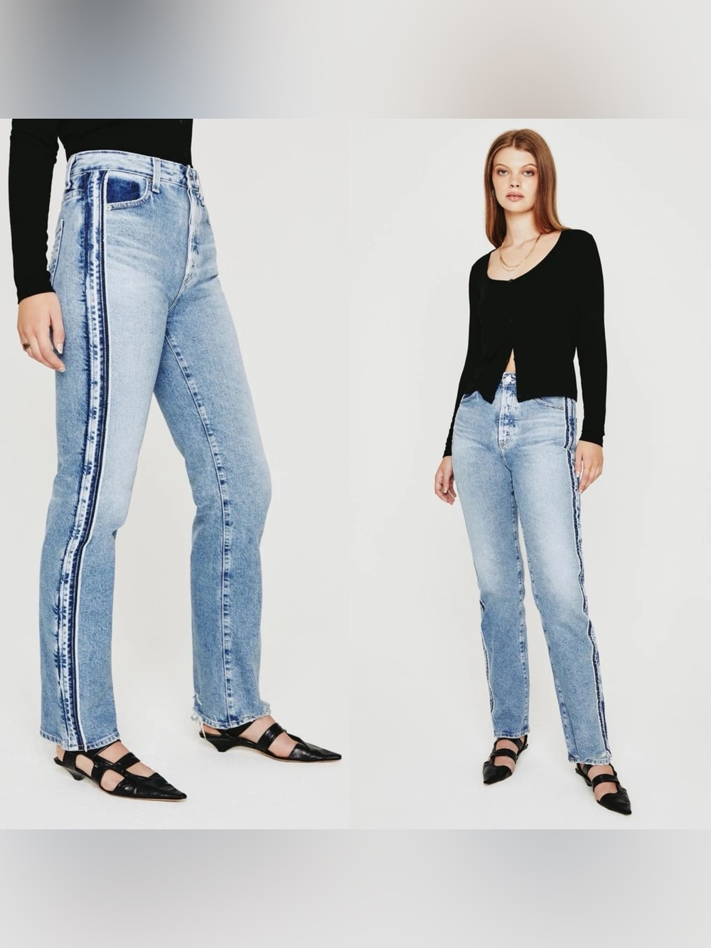 AG Contour 360 Alexxis Straight Released Leg Jeans 27R - Picture 3 of 16